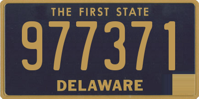 DE license plate 977371