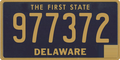 DE license plate 977372