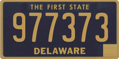 DE license plate 977373