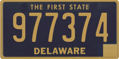 DE license plate 977374