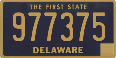 DE license plate 977375