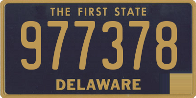 DE license plate 977378
