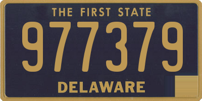 DE license plate 977379