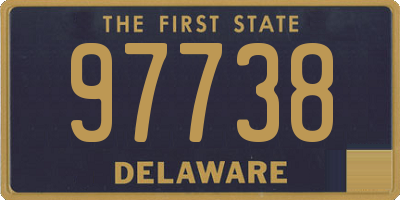 DE license plate 97738