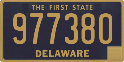 DE license plate 977380