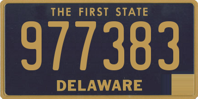 DE license plate 977383