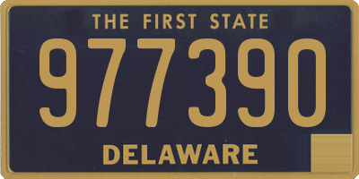 DE license plate 977390