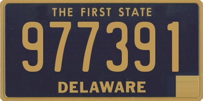 DE license plate 977391