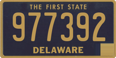 DE license plate 977392