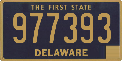 DE license plate 977393