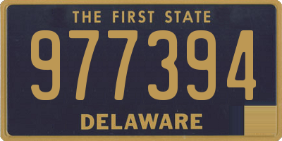 DE license plate 977394