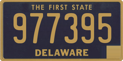 DE license plate 977395