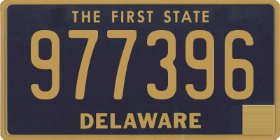 DE license plate 977396