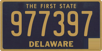 DE license plate 977397