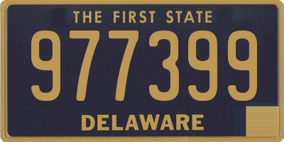 DE license plate 977399