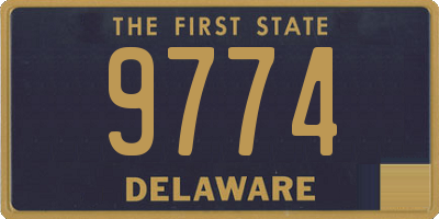 DE license plate 9774