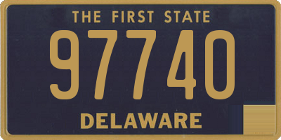 DE license plate 97740