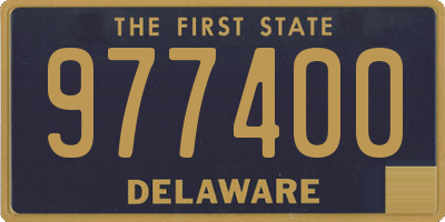 DE license plate 977400