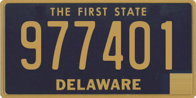 DE license plate 977401