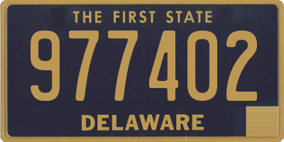 DE license plate 977402