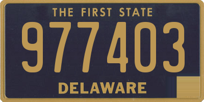 DE license plate 977403