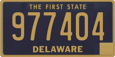 DE license plate 977404