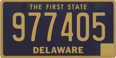 DE license plate 977405