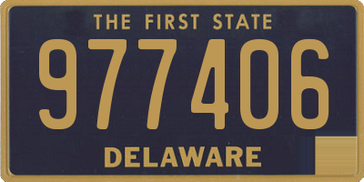 DE license plate 977406