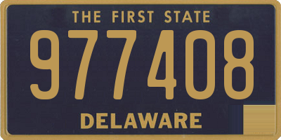 DE license plate 977408