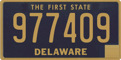 DE license plate 977409