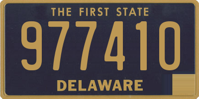 DE license plate 977410