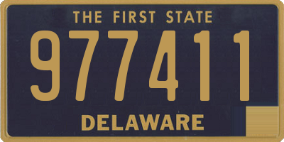 DE license plate 977411