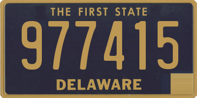 DE license plate 977415