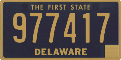 DE license plate 977417