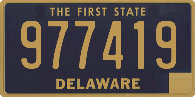 DE license plate 977419