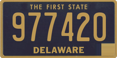 DE license plate 977420