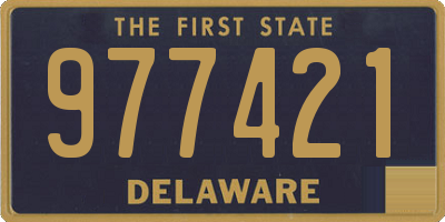 DE license plate 977421