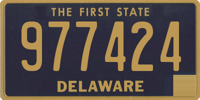 DE license plate 977424