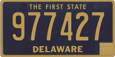 DE license plate 977427