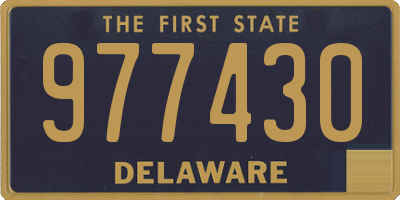 DE license plate 977430