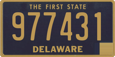 DE license plate 977431