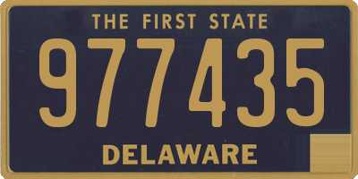 DE license plate 977435