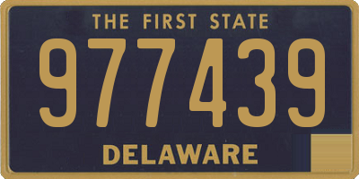 DE license plate 977439