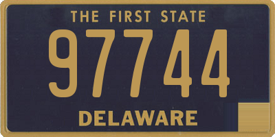 DE license plate 97744