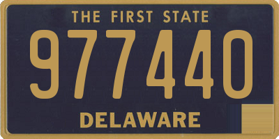 DE license plate 977440