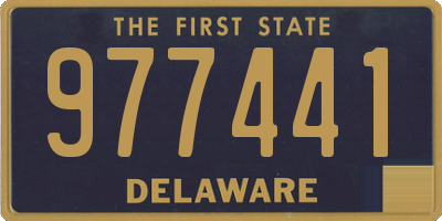 DE license plate 977441