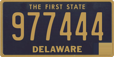 DE license plate 977444