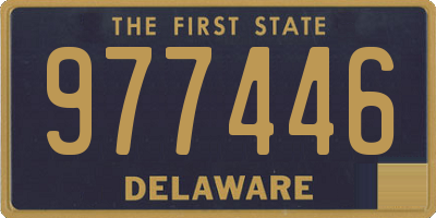 DE license plate 977446