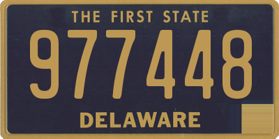 DE license plate 977448