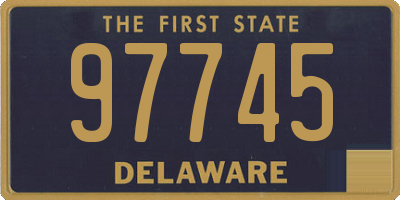 DE license plate 97745